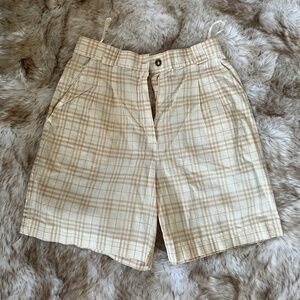 Burberry Plaid Shorts